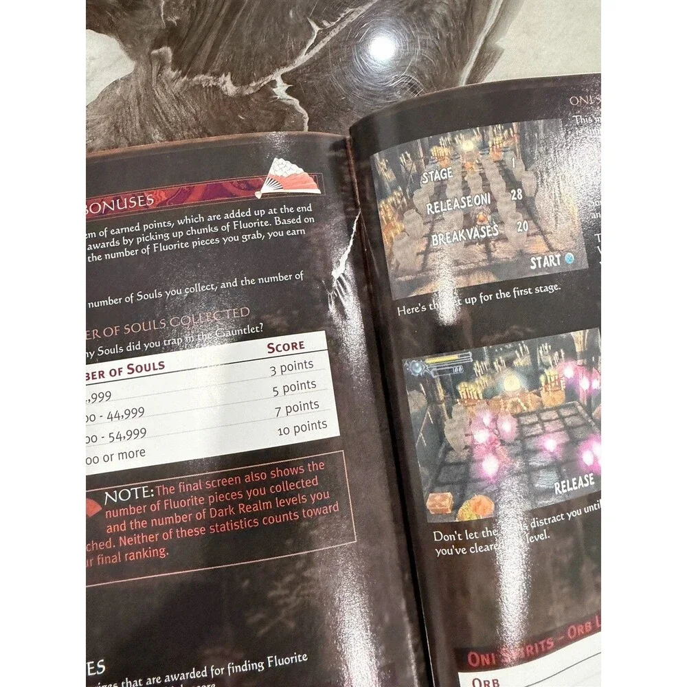 Onimusha: Warlords Official Strategy Guide Ps1 Capcom Secrets Section!
